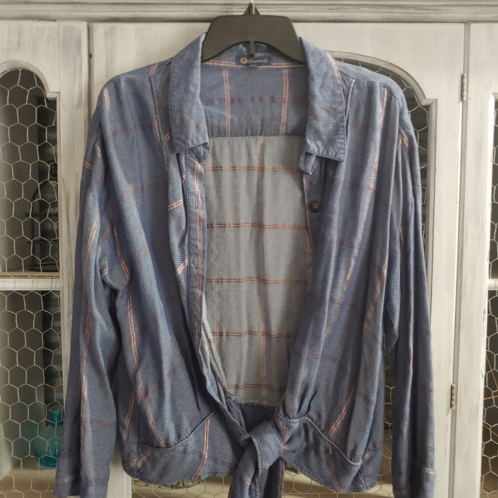 Soft denim top